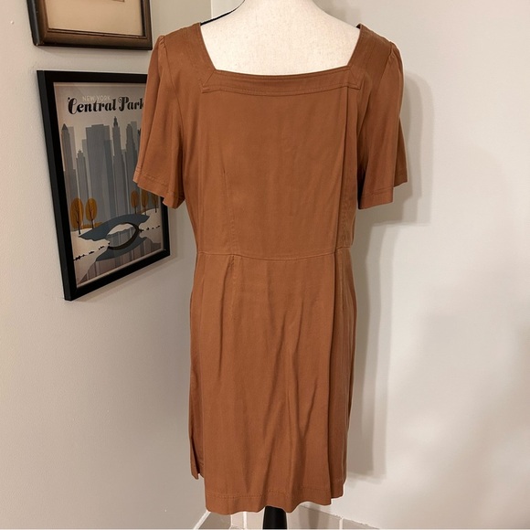 LOFT Emory Brown Sheath Dress SZ 12 - Picture 2 of 5